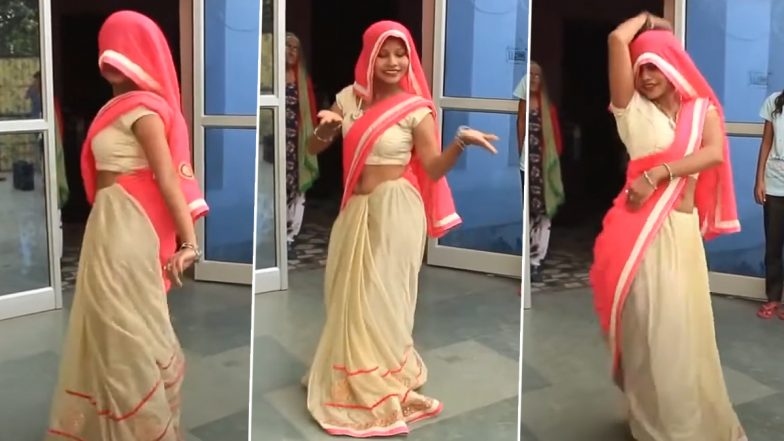 Desi Bhabhi Dance: देसी भाभी ने घूंघट में हरियाणवी गाने पर मटकाई जबरदस्त कमर, अपने डांस से लगाई आग