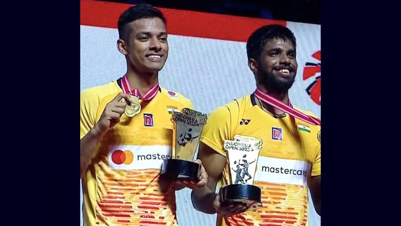Indonesia Open 2023: भारत के सात्विकसाईराज रंकीरेड्डी और चिराग शेट्टी ने रचा इतिहास, इंडोनेशिया ओपन में पुरुष युगल स्पर्धा जीते