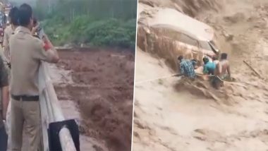 Haryana Flash Flood: पंचकूला में अचानक आई बाढ़ के कारण महिला समेत बही कार, कैमरे में कैद हुई भयावह घटना