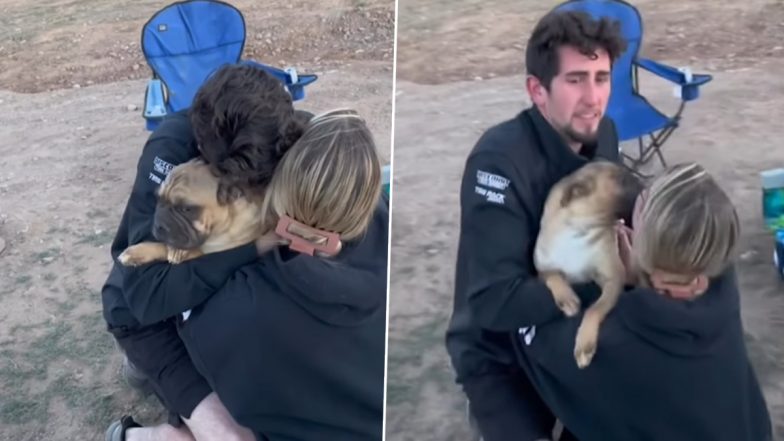 Lost Dog Reunites With Humans: खोए हुए कुत्ते से मिलने के बाद उसके गले लगकर फूट- फूटकर रोया कपल, वीडियो देख आंख में आ जाएंगे आंसू