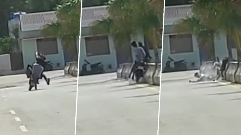Karnataka Bike Crash Viral Video: बाइक पर स्टंट करना दो युवकों को पड़ा भारी, डिवाइडर से टकराए; सोशल मीडिया पर वीडियो वायरल