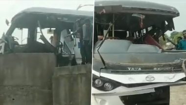 Chhattisgarh Bus Accident: तेज रफ्तार बस नियंत्रण खोने के बाद पुल से टकराई, हादसे में 26 लोग घायल