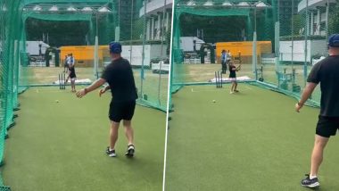 David Warner Playing With His Daughter At Lord's: दूसरे टेस्ट से पहले ऑस्ट्रेलिया के सलामी बल्लेबाज डेविड वार्नर लॉर्ड्स में अपनी बेटी के साथ क्रिकेट खेलते आए नजर, फॅमिली के साथ बिताया कीमती समय