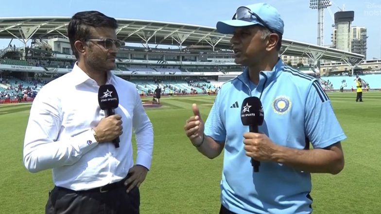 Sourav Ganguly & Rahul Dravid Discuss India's Loss: टीम इंडिया के हेड कोच राहुल द्रविड़ और पूर्व कप्तान सौरव गांगुली ने बताया डब्ल्यूटीसी फाइनल में भारत की हार का सबसे बड़ी वजह, देखें वीडियो