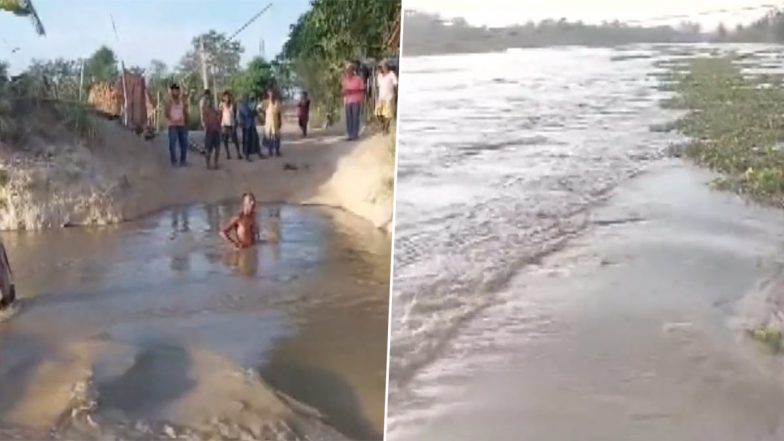 Bihar: असम में बाढ़ के बाद मुजफ्फरपुर में बागमती नदी के जल स्तर में हुई वृद्धि, गांव में घुसा पानी, देखें वीडियो