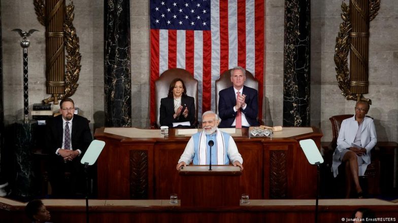 अमेरिकी कांग्रेस में मोदी: मिलकर दुनिया को बेहतर भविष्य देंगे