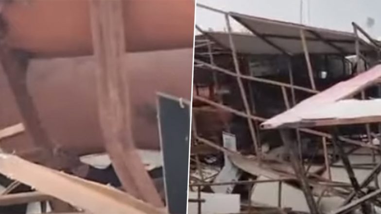 Ekana Stadium: इकना स्टेडियम के पास बड़ा हादसा, गेट नंबर 2 पर होर्डिंग गिरने से मां-बेटी की मौत; एक की हालत गंभीर