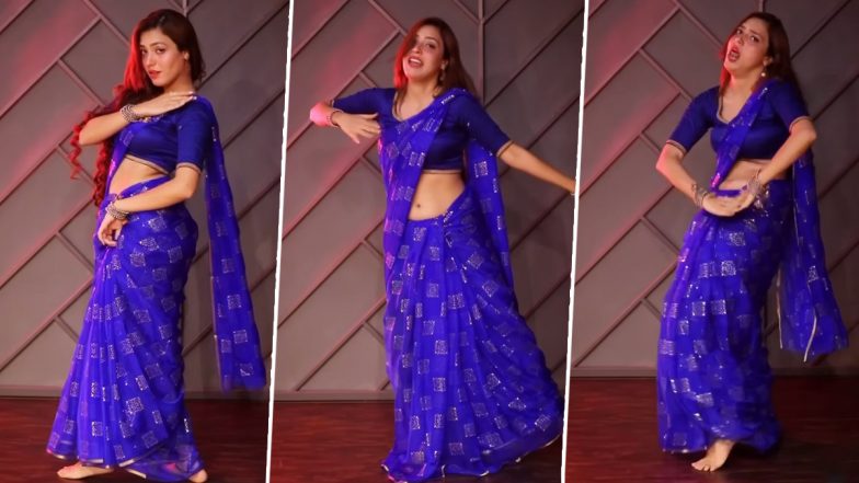 Desi Bhabhi Dance: देसी भाभी ने साड़ी पहनकर 'झल्ला वल्ला गाने पर किया जबरदस्त डांस, अपने मूव्स से लगाई आग