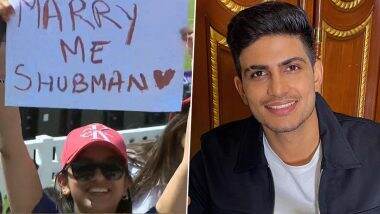 'Marry Me Shubman Gill': लाइव मैच के दौरान शुभमन गिल के लिए आया रिश्ता, फैन ने ऐसे किया प्रपोज; सोशल मीडिया पर वायरल हुआ फोटो