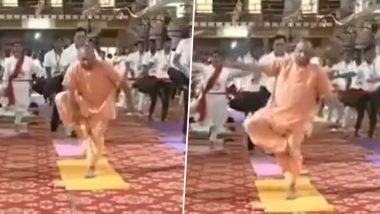 UP CM Yoga Video: योग के दौरान लड़खड़ाए सीएम योगी, वीडियो शेयर कर अखिलेश यादव ने कसा तंज, कांग्रेस ने भी लिए मजे