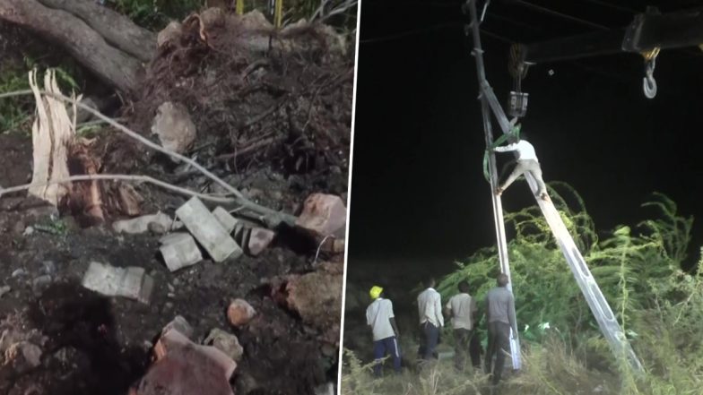 Cyclone Biparjoy Impact: चक्रवात ‘बिपारजॉय’ का असर, गुजरात में  22 घायल, 940 गांव अंधेरे में डूबे, 524 पेड़ उखड़े  (See Pics and Videos)