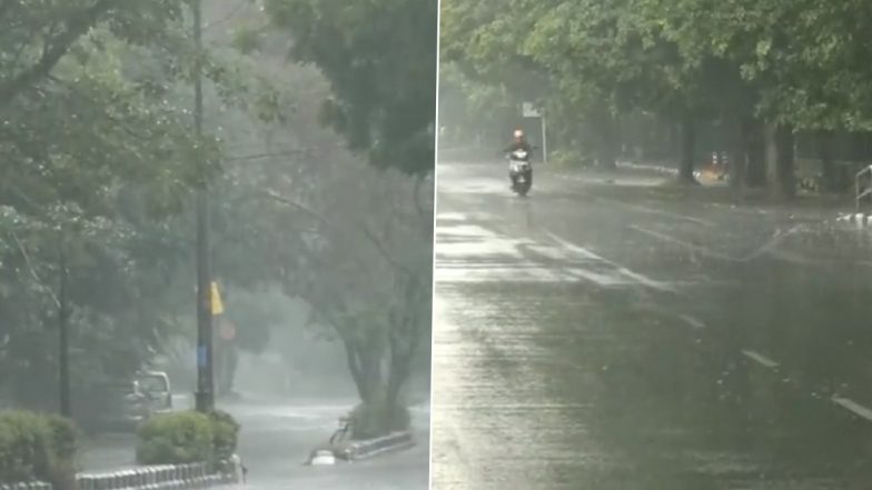Delhi Rain: चक्रवात बिपारजॉय का दिल्ली में दिखा असर, कई इलाकों में हुई जोरदार बारिश