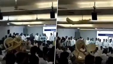 Fight Between Maharashtra Youth Congress: मुंबई में महाराष्ट्र यूथ कांग्रेस की बैठक में बवाल, एक दूसरे पर फेंकी कुर्सी- VIDEO