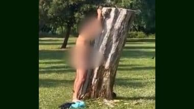 Naked Man Having Sex With Tree Caught on Camera in UK: ब्रिटेन के विल्टशायर पार्क में पेड़ से 'सेक्स' करते शख्स का Video वायरल, पुलिस ने किया गिरफ्तार