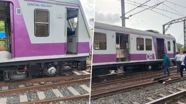 Mumbai Local Train Derails: मुंबई से सटे अंबरनाथ में खाली लोकल ट्रेन पटरी से उतरी, मध्य रेलवे पर सेवा प्रभावित (See Pics)