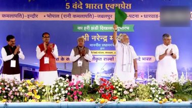 PM Modi Flags Off Vande Bharat Trains: देश को एक साथ मिली 5 वंदे भारत एक्सप्रेस ट्रेनें, भोपाल से पीएम मोदी ने हरी झंडी दिखाकर किया रवाना- Video