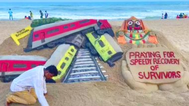 Sand Art For Train Accident: Odisha ट्रेन हादसे को लेकर सैंड आर्टिस्ट सुदर्शन पटनायक ने बनाई कलाकृति, घायलों के स्वस्थ होने की प्रार्थना की