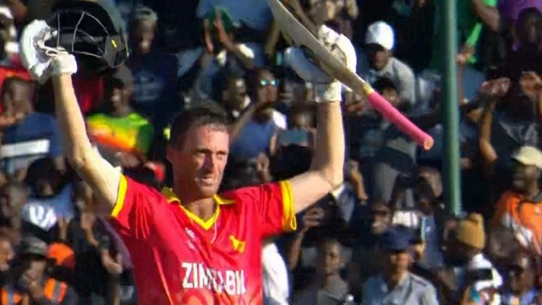 Sean Williams 2nd Century in ICC WC 2023 Qualifier: यूएसए के खिलाफ मैच में सीन विलियम्स ने विश्व कप क्वालीफायर में ठोका अपना दूसरा शतक, देखें वीडियो