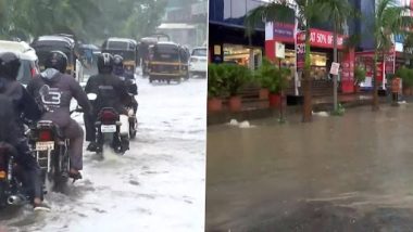 Heavy Rainfall In Thane, Maharashtra: ठाणे में भारी बारिश के बाद चॉल का एक हिस्सा ढहने से महिला घायल