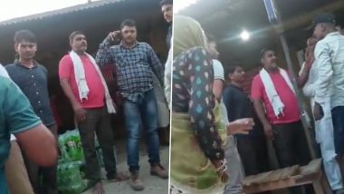 VIDEO: कानपुर देहात में शराब के ठेके के बाहर सेल्समैन और ठेकेदार के बीच मारपीट, पैसों के लेनेदन को लेकर हुआ विवाद