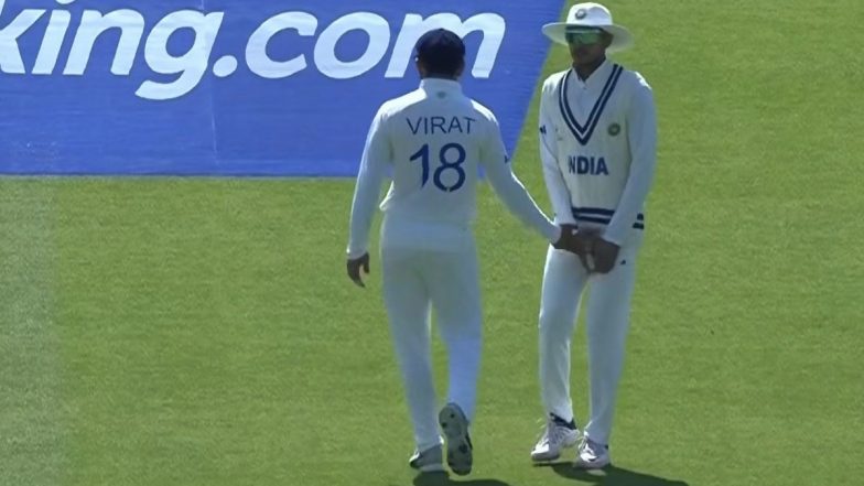 ‘Ye Kya Chal Raha Hai’ डब्ल्यूटीसी फाइनल के चौथे दिन विराट कोहली ने शुभमन गिल के साथ की ये अजीब हरकत, वायरल वीडियो पर प्रशंसकों ने दी प्रतिक्रिया, देखें वीडियो