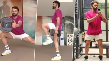 Virat Kohli's Motivational Workout Videos: विराट कोहली के वर्कआउट वीडियो और मिरर सेल्फी आपको बिस्तर से उठने को कर सकता है मजबूर, स्टार खिलाड़ी ने जिम में बहाया पसीना