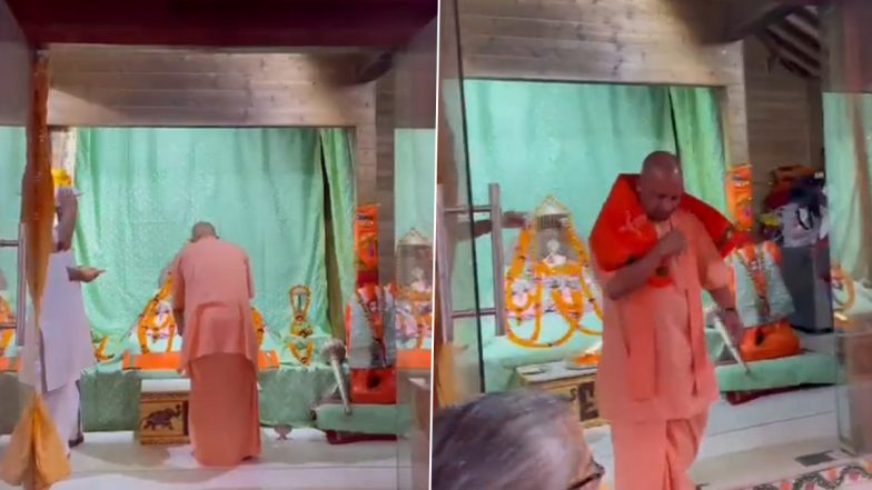 Uttar Pradesh: अयोध्या के हनुमानगढ़ी में सीएम योगी आदित्यनाथ ने की पूजा, रामलला के भी किए दर्शन (Watch Video)