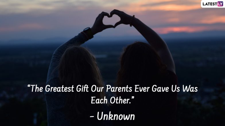 Happy Sister&rsquo;s Day 2023 Wishes and HD Images: सिस्टर डे पर ये Quotes, WhatsApp Messages, Greetings, Wallpapers भेजकर दें बधाई