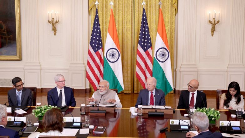 PM Modi In USA: प्रधानमंत्री नरेन्द्र मोदी ने कहा- अमेरिकी प्रौद्योगिकी, भारतीय प्रतिभा का साथ आना उज्ज्वल भविष्य की गारंटी