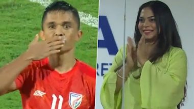 Sunil Chhetri Announces Wife’s Pregnancy: भारत के लिए 86वां गोल करने के बाद सुनील छेत्री ने पत्नी सोनम भट्टाचार्य के प्रेग्नेंट होने की घोषणा की, देखें वीडियो