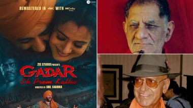 Gadar Premiere: 'गदर -  एक प्रेम कथा' के प्रीमियर में पहुंचेंगे Amrish Puri और Anand Bakshi के परिवार, 9 जून से थिएटर्स में लगेंगे हिन्दुस्तान जिंदाबाद के नारे 