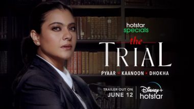 The Trial: Kajol अपकमिंग सीरीज "द ट्रायल" के साथ Disney Plus Hotstar पर मचाएंगी धमाका, ट्रेलर रिलीज की तारीख हुई घोषित (View Poster)