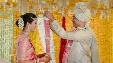 Madhu Mantena and Yoga Guru Ira Trivedi Tie the Knot:&nbsp; फिल्म प्रोड्यूसर मधु मंटेना ने योग गुरु ईरा त्रिवेदी के साथ रचाया ब्याह, देखें कपल की खूबसूरत तस्वीरें (View Pics)
