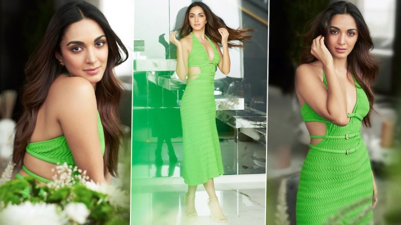 Kiara Advani का ग्रीन आउटफिट में दिखा स्टनिंग अवतार, एक्ट्रेस की दिलकश अदाएं मोह लेंगी आपका दिल  (View Pics)