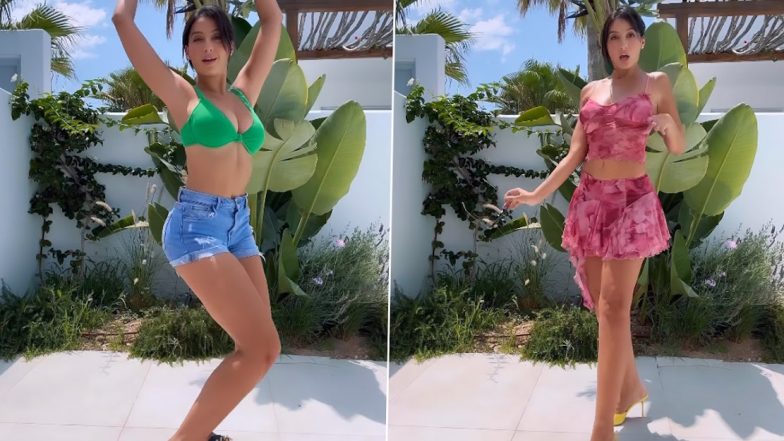 Nora Fatehi ने सेक्सी ब्रालेट पहन गिराई बिजली, एक्ट्रेस की कातिल अदाएं उड़ा देंगी आपके होश (Watch Video)