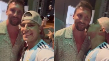 Fan Kisses Lionel Messi Video: फैन ने लिओनेल मेस्सी को किया किश, वीडियो हुआ वायरल