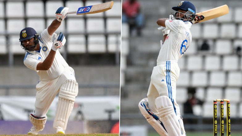 IND vs WI 1st Test: रोहित शर्मा और यशस्वी जायसवाल के अर्धशतक, भारत के लंच तक बिना विकेट खोए 146 रन