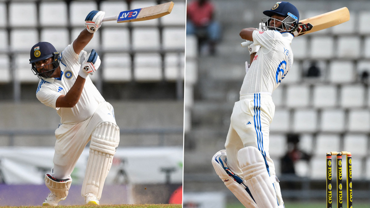 IND vs WI 1st Test Day 2: यशस्वी जयसवाल, रोहित शर्मा के शतक से वेस्टइंडीज  पर भारत हावी, पहली पारी में हासिल की बढ़त