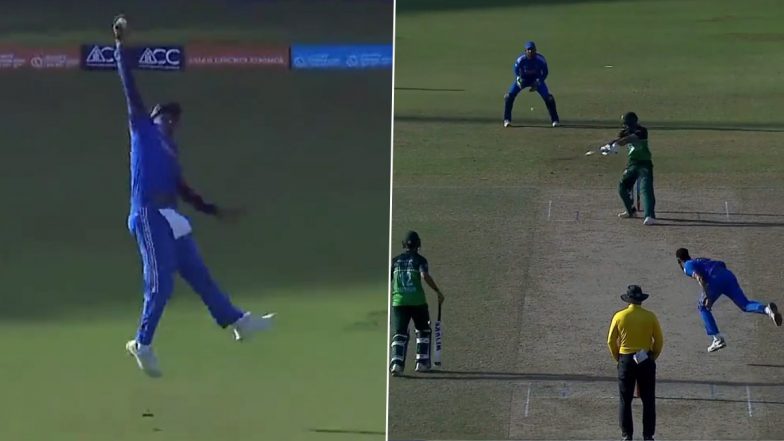 Harshit Rana Spectacular Catch Video: हर्षित राणा ने हवा में उड़कर एक हाथ से पकड़ा अविश्वसनीय कैच, सोशल मीडिया पर वीडियो वायरल