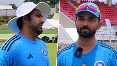 IND vs WI: वेस्टइंडीज दौरे पर रोहित शर्मा बने रिपोर्टर, अजिंक्य रहाणे से पूछें मजेदार सवाल, देखें पूरा वीडियो