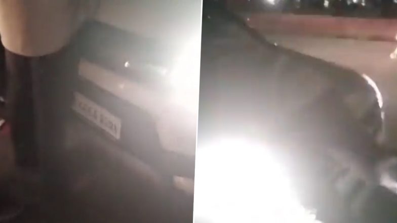 Noida Hit-and-Drag Video: दुर्घटना से गुस्साए व्यक्ति ने युवक को कार के बोनट पर सीधे 300 मीटर तक घसीटा