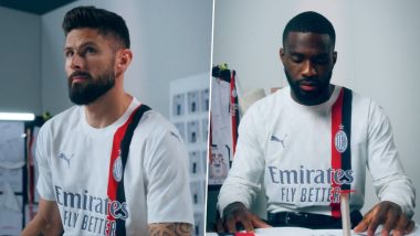 AC Milan Unveil Away Jersey: एसी मिलान ने आगामी सीज़न के लिए अपनी नई अवे शर्ट किया घोषित किया, देखें वीडियो