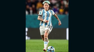 No Lionel Messi Tattoos! फीफा महिला विश्व कप में अर्जेंटीना की स्ट्राइकर यामिला रोड्रिग्ज के पैर पर क्रिस्टियानो रोनाल्डो और डिएगो माराडोना के टैटू, हमवतन लियोनेल मेसी नदारत, देखें Photo