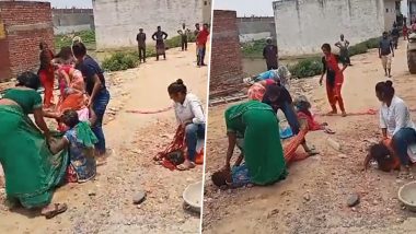 Aligarh Women Fighting Video: भूमि विवाद को लेकर महिलाओं के दो समूहों के बीच हुई घिनौनी लड़ाई, वीडियो वायरल