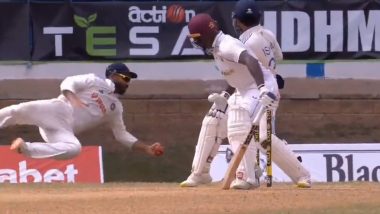 Ajinkya Rahane Grabs One-Handed Catch: वेस्टइंडीज के खिलाफ दूसरे टेस्ट में अजिंक्य रहाणे ने जर्मेन ब्लैकवुड को आउट करने के लिए एक हाथ से लपका शानदार कैच, देखें वीडियो