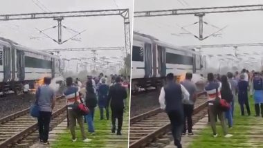 Vande Bharat Express Fire Video: भोपाल-दिल्ली वंदे भारत ट्रेन में लगी आग, किसी के हताहत होने की खबर नहीं, देखें वीडियो