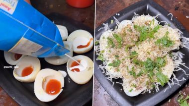 Egg Pani Puri Video: इस शख्स ने बनाया अंडा पानी पूरी, इंटरनेट पर भड़के लोगों ने कहा- 'इसकी सख्त सजा मिलेगी'