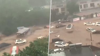 Cars Washed Away in China Video: मेंटौगौ में भारी बारिश के कारण अचानक आई बाढ़ में कई वाहन बह गए, भयावह फुटेज सामने आए