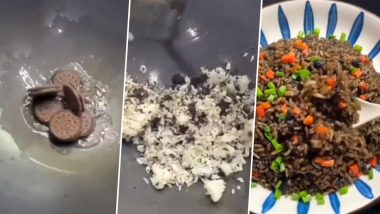 Oreo and Veggies Fried Rice: शख्स ने ओरियो बिस्कुट और सब्जियों से बनाया फ्राइड राइस, इंटरनेट भड़के लोग