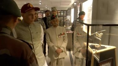 Kargil Vijay Diwas 2023: राजनाथ सिंह ने कारगिल युद्ध के बहादुरों की याद में द्रास में बने 'हट ऑफ रिमेंबरेंस' संग्रहालय का किया दौरा, देखें वीडियो
